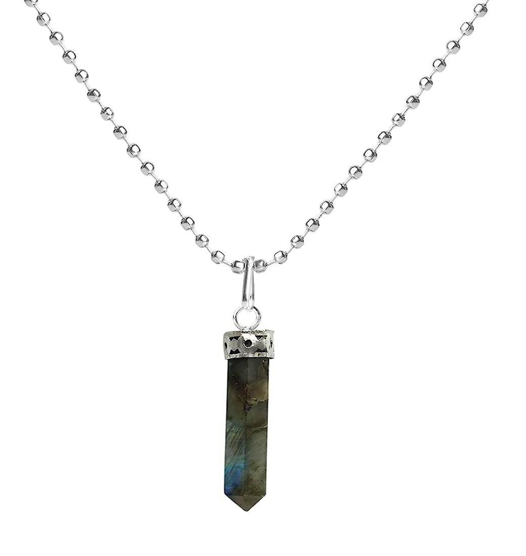 Divinity Original Labradorite Pendant for Healing - Unisex Locket with Chain for Calm, Peace, and Meditation Default Title